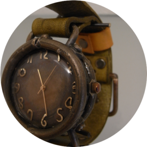 真鍮製手作り時計