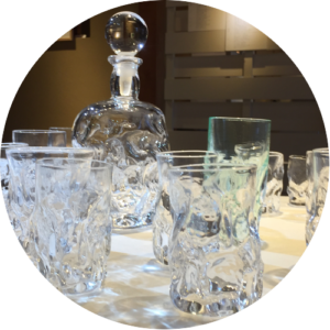 ガラスの展示風景